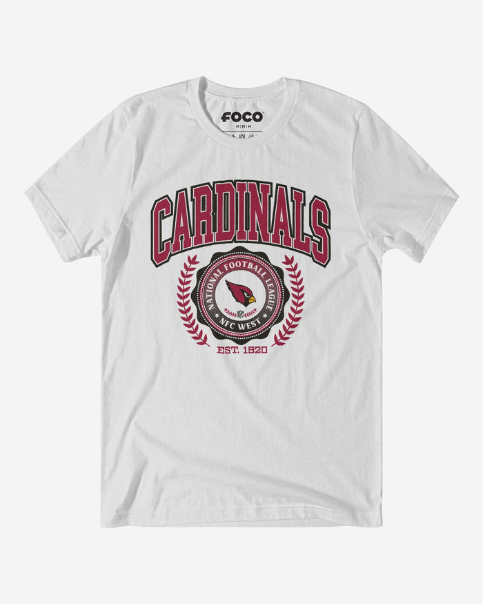 Arizona Cardinals Team Crest T-Shirt FOCO White S - FOCO.com