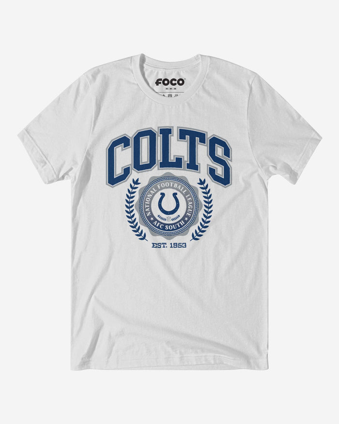 Indianapolis Colts Team Crest T-Shirt FOCO White S - FOCO.com