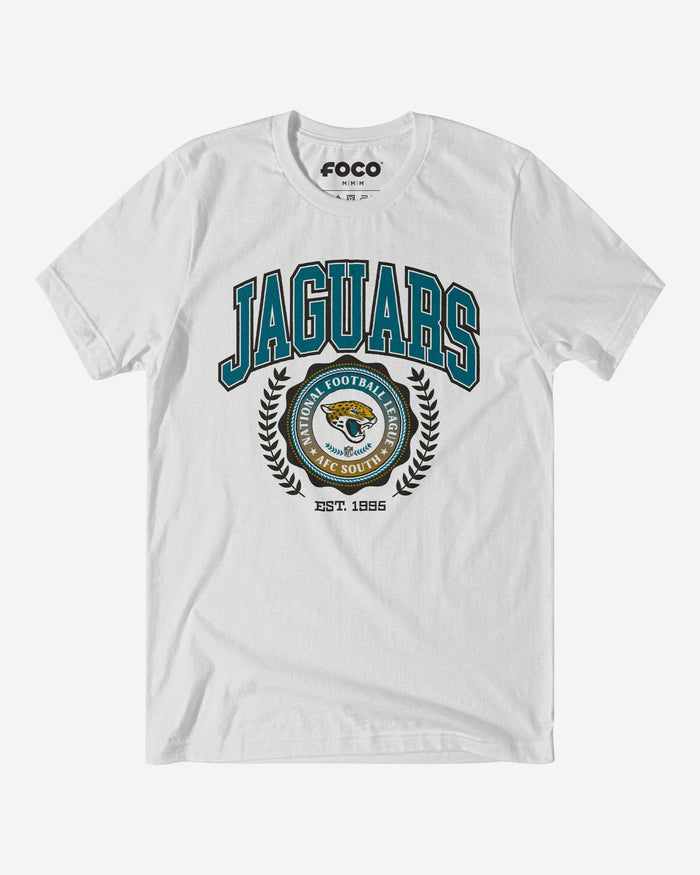 Jacksonville Jaguars Team Crest T-Shirt FOCO White S - FOCO.com