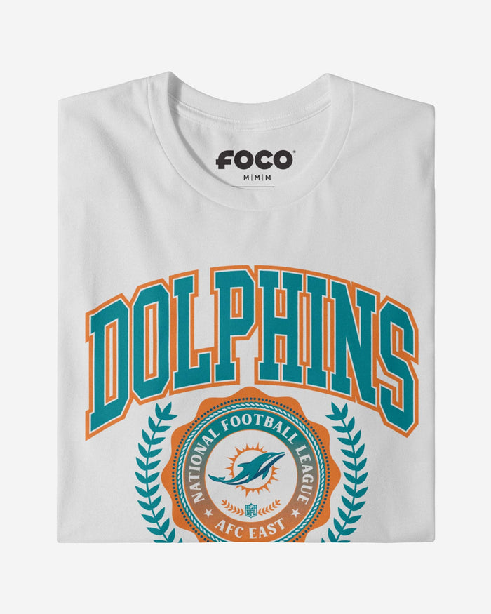 Miami Dolphins Team Crest T-Shirt FOCO - FOCO.com