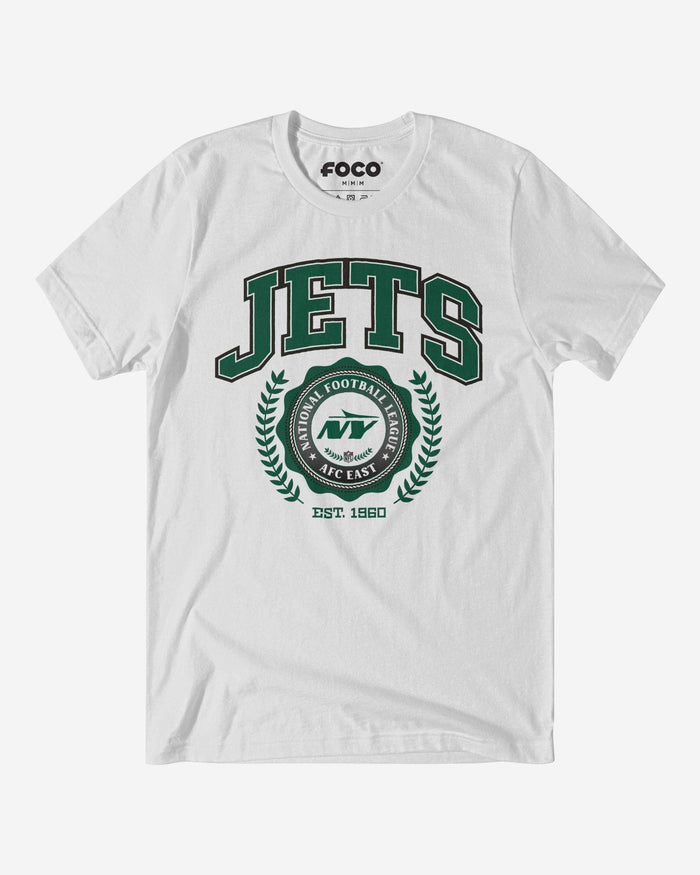 New York Jets Team Crest T-Shirt FOCO White S - FOCO.com