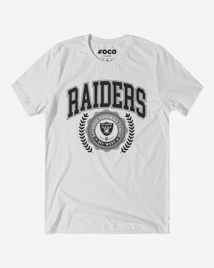 Las Vegas Raiders Team Crest T-Shirt FOCO White S - FOCO.com