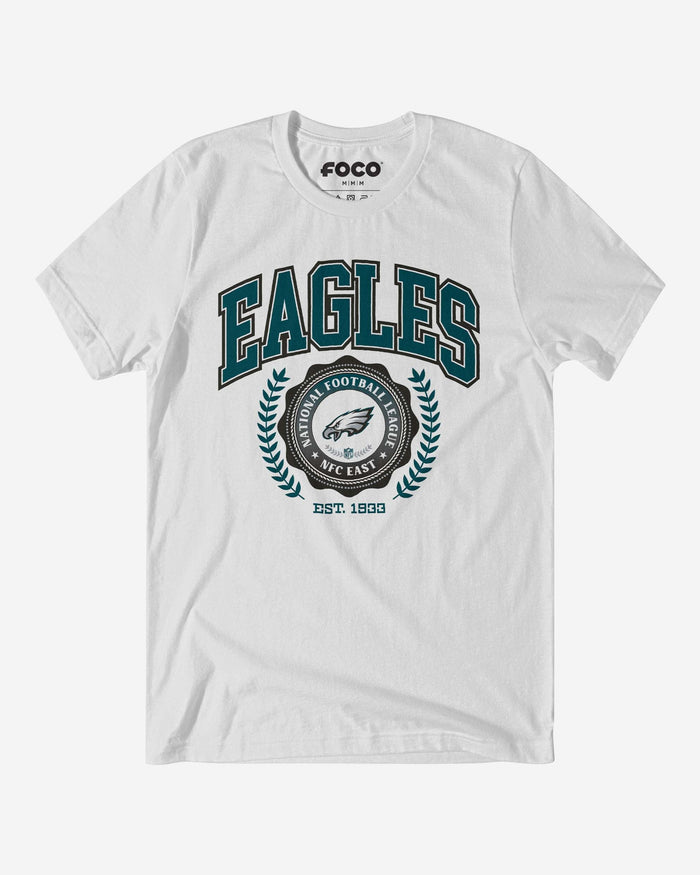 Philadelphia Eagles Team Crest T-Shirt FOCO White S - FOCO.com