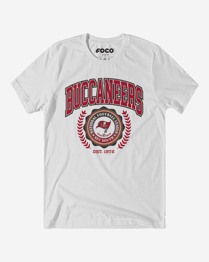 Tampa Bay Buccaneers Team Crest T-Shirt FOCO White S - FOCO.com