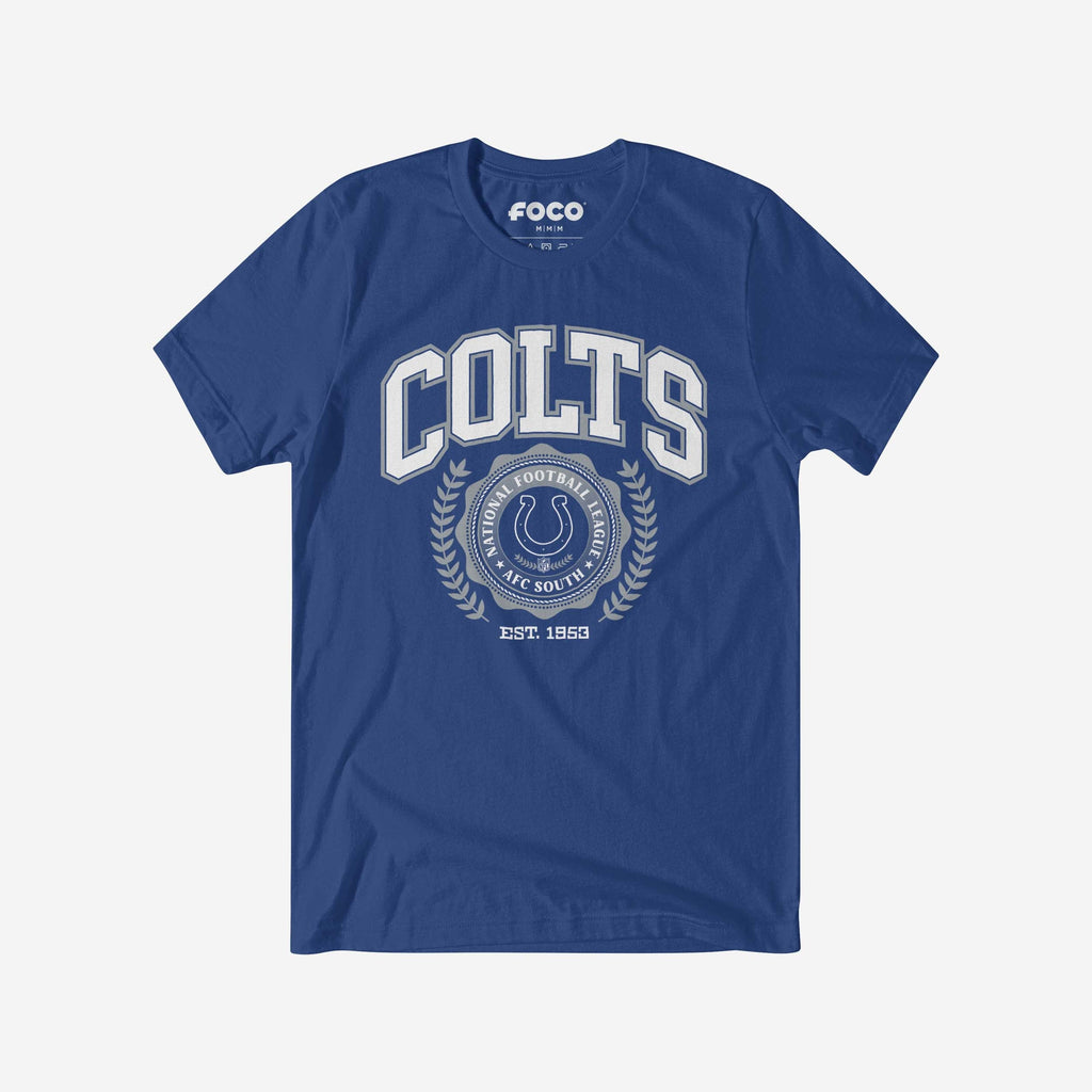Indianapolis Colts Team Crest T-Shirt FOCO True Royal S - FOCO.com