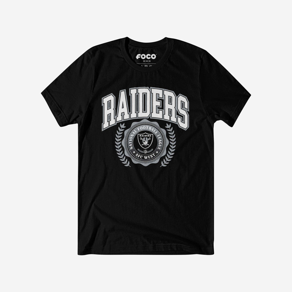 Las Vegas Raiders Team Crest T-Shirt FOCO Black S - FOCO.com
