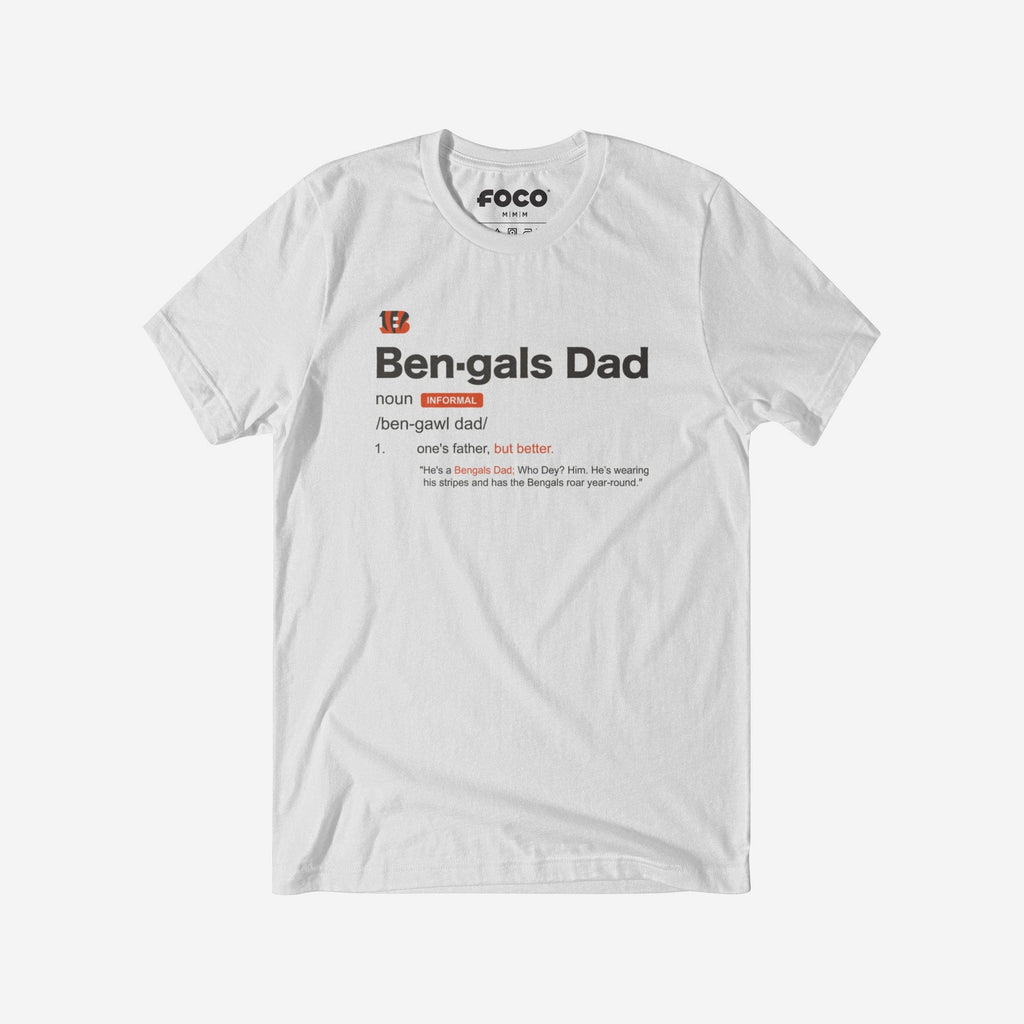 Cincinnati Bengals Dad Definition T-Shirt FOCO S - FOCO.com