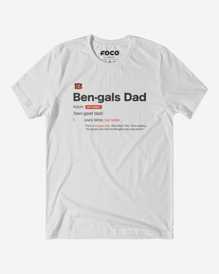Cincinnati Bengals Dad Definition T-Shirt FOCO S - FOCO.com