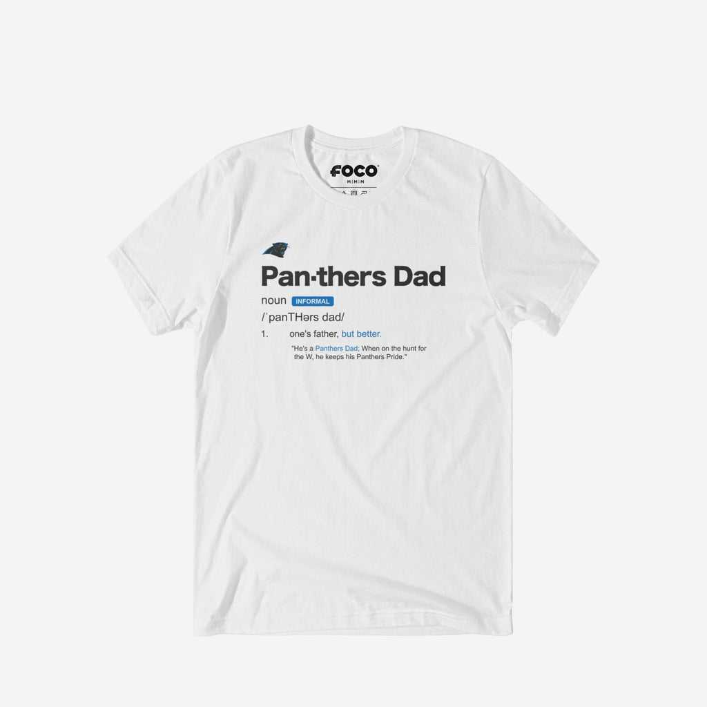 Carolina Panthers Dad Definition T-Shirt FOCO S - FOCO.com