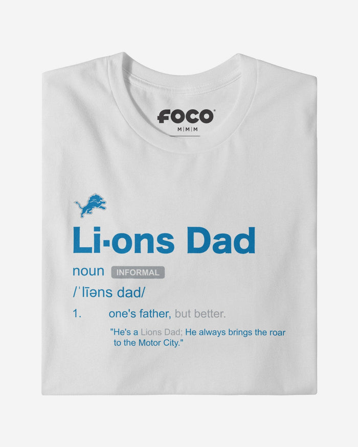 Detroit Lions Dad Definition T-Shirt FOCO S - FOCO.com