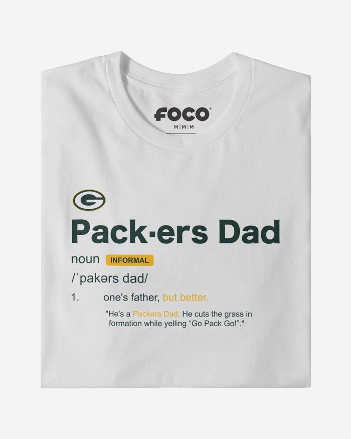 Green Bay Packers Dad Definition T-Shirt FOCO S - FOCO.com