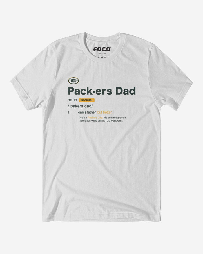 Green Bay Packers Dad Definition T-Shirt FOCO S - FOCO.com