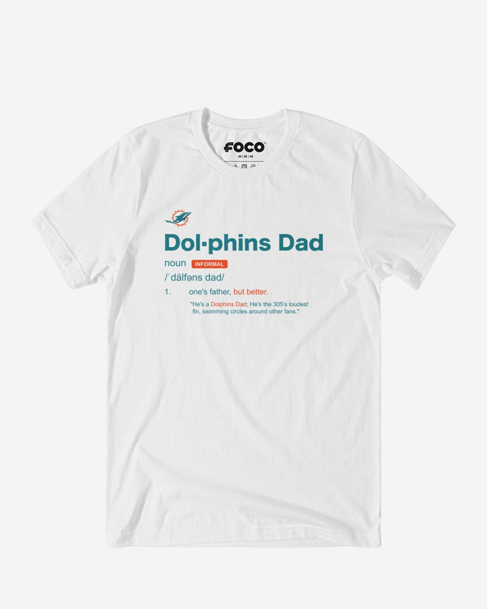 Miami Dolphins Dad Definition T-Shirt FOCO S - FOCO.com