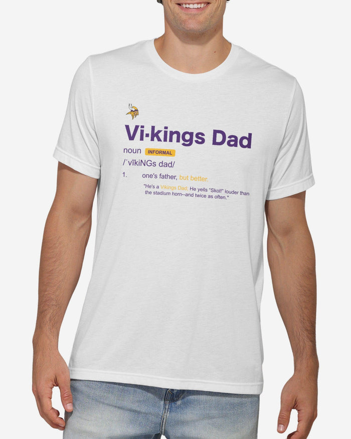 Minnesota Vikings Dad Definition T-Shirt FOCO S - FOCO.com