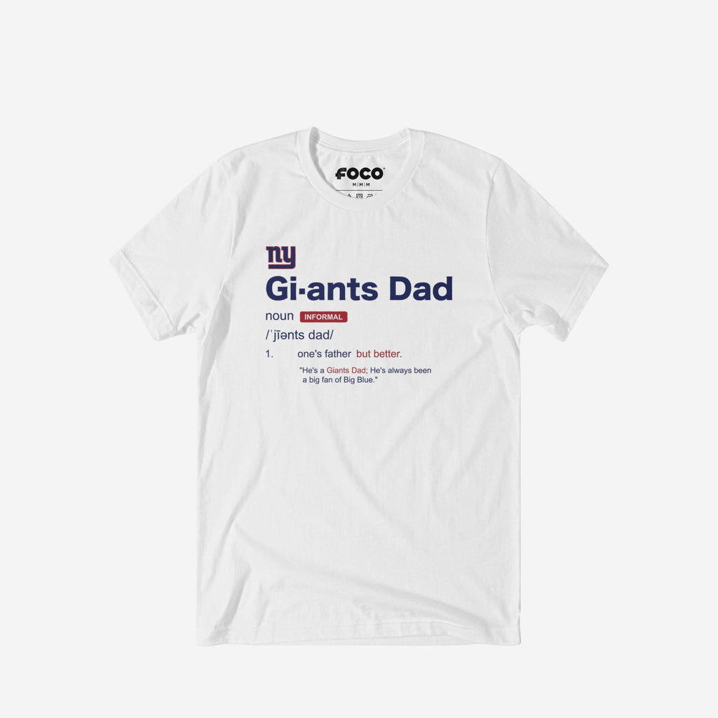 New York Giants Dad Definition T-Shirt FOCO S - FOCO.com
