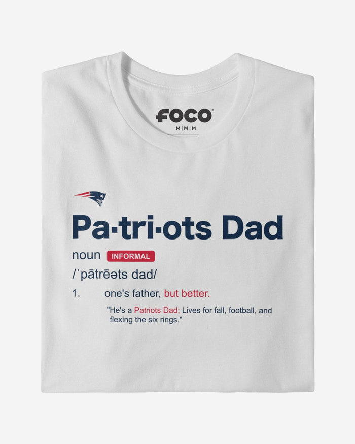 New England Patriots Dad Definition T-Shirt FOCO S - FOCO.com