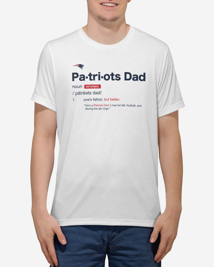 New England Patriots Dad Definition T-Shirt FOCO S - FOCO.com