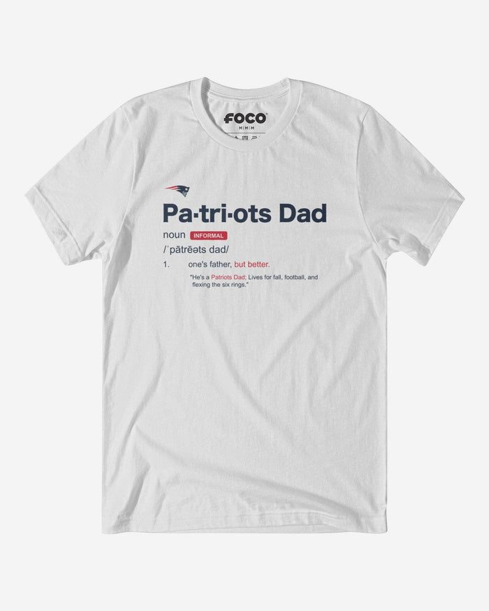 New England Patriots Dad Definition T-Shirt FOCO S - FOCO.com