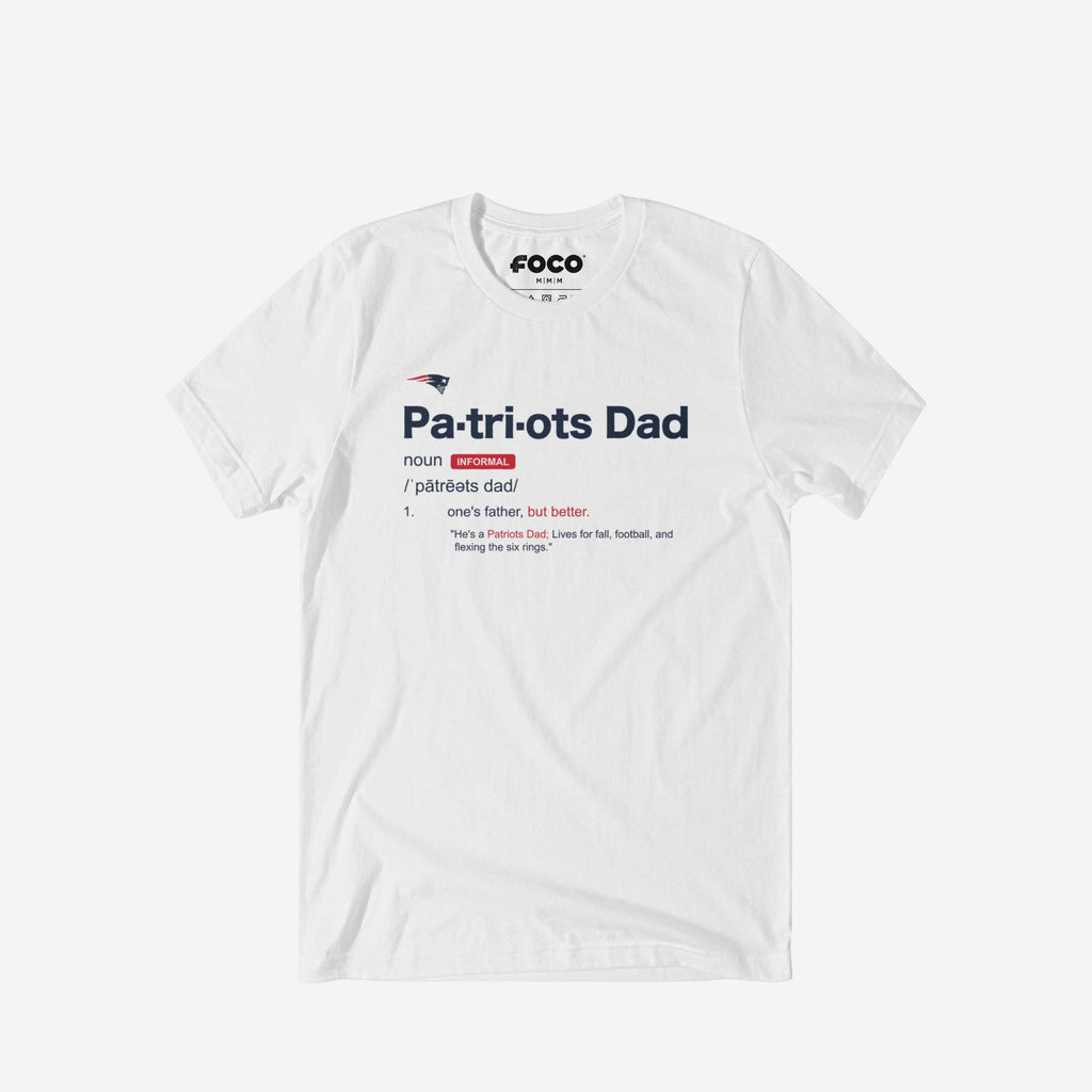 New England Patriots Dad Definition T-Shirt FOCO S - FOCO.com
