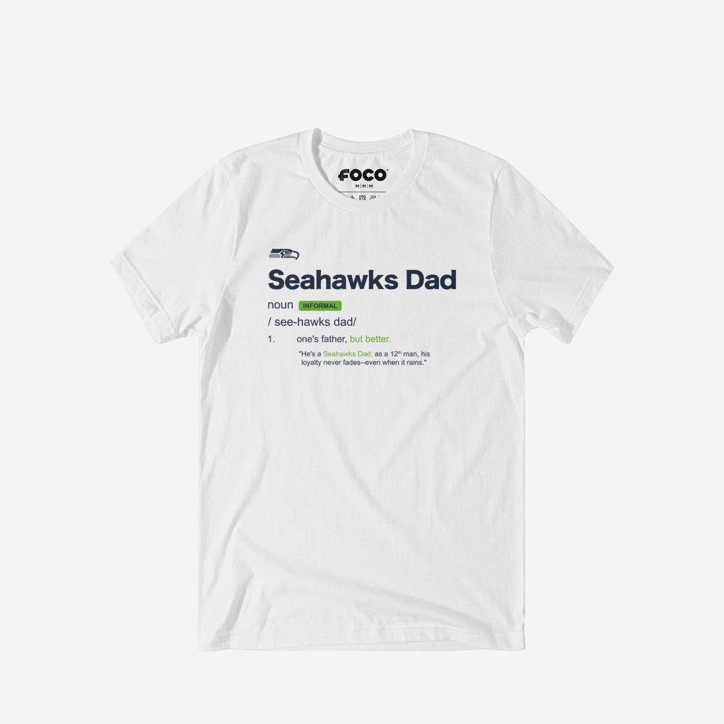 Seattle Seahawks Dad Definition T-Shirt FOCO S - FOCO.com