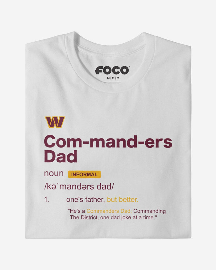Washington Commanders Dad Definition T-Shirt FOCO S - FOCO.com