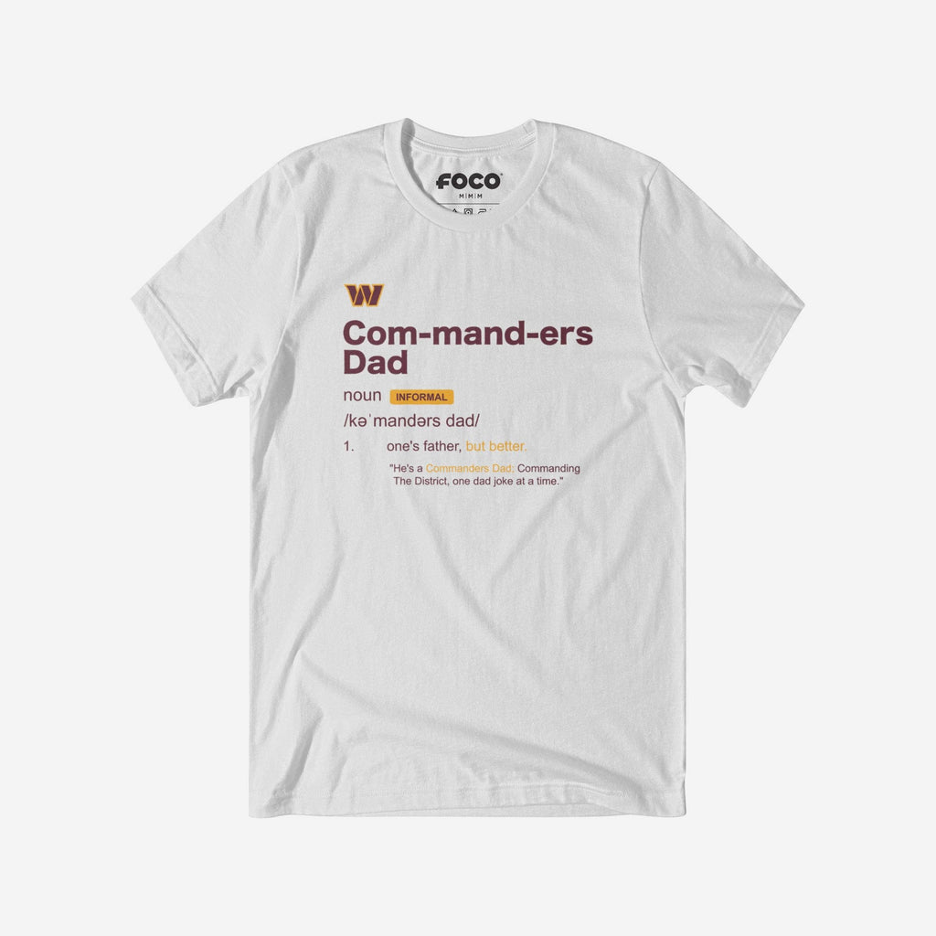 Washington Commanders Dad Definition T-Shirt FOCO S - FOCO.com