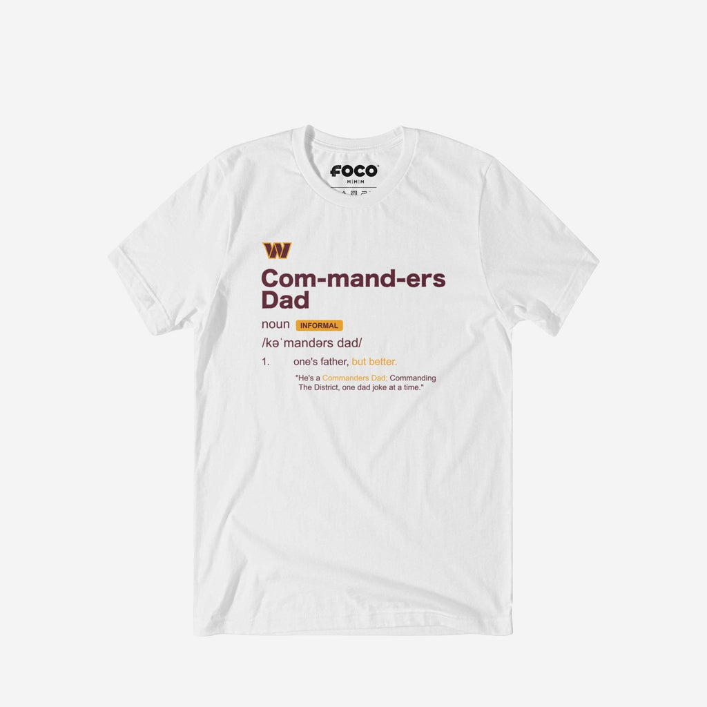 Washington Commanders Dad Definition T-Shirt FOCO S - FOCO.com