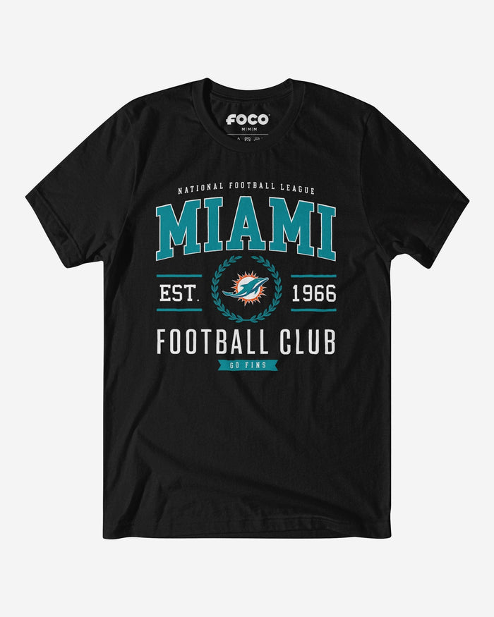Miami Dolphins Football Club T-Shirt FOCO Black S - FOCO.com