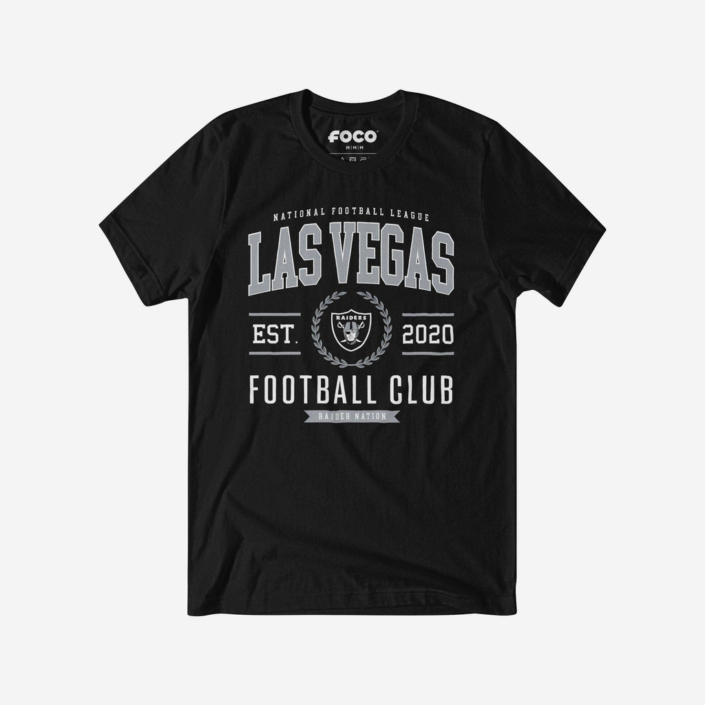 Las Vegas Raiders Football Club T-Shirt FOCO Black S - FOCO.com