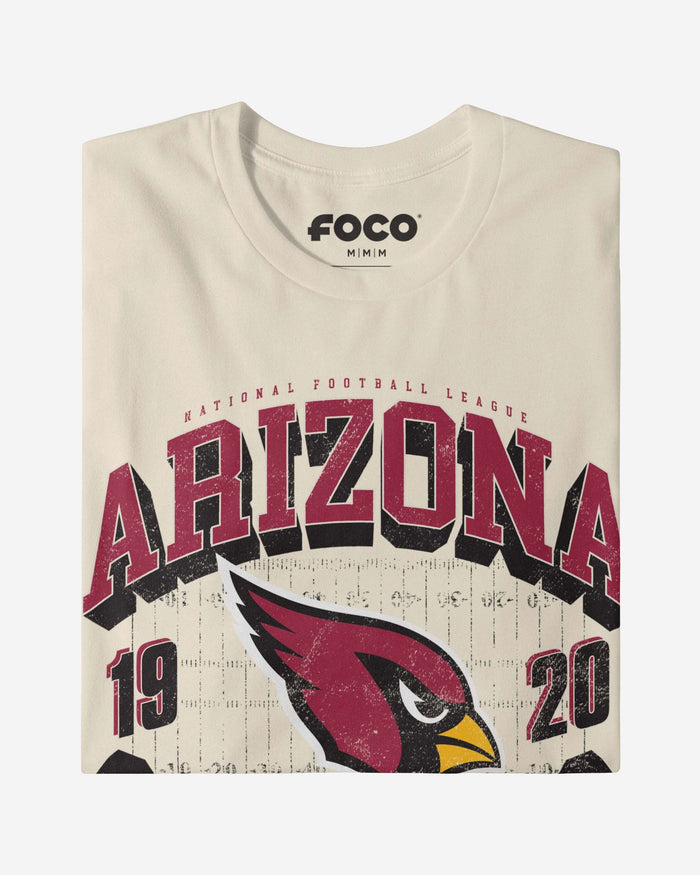 Arizona Cardinals Field Arched Wordmark T-Shirt FOCO - FOCO.com