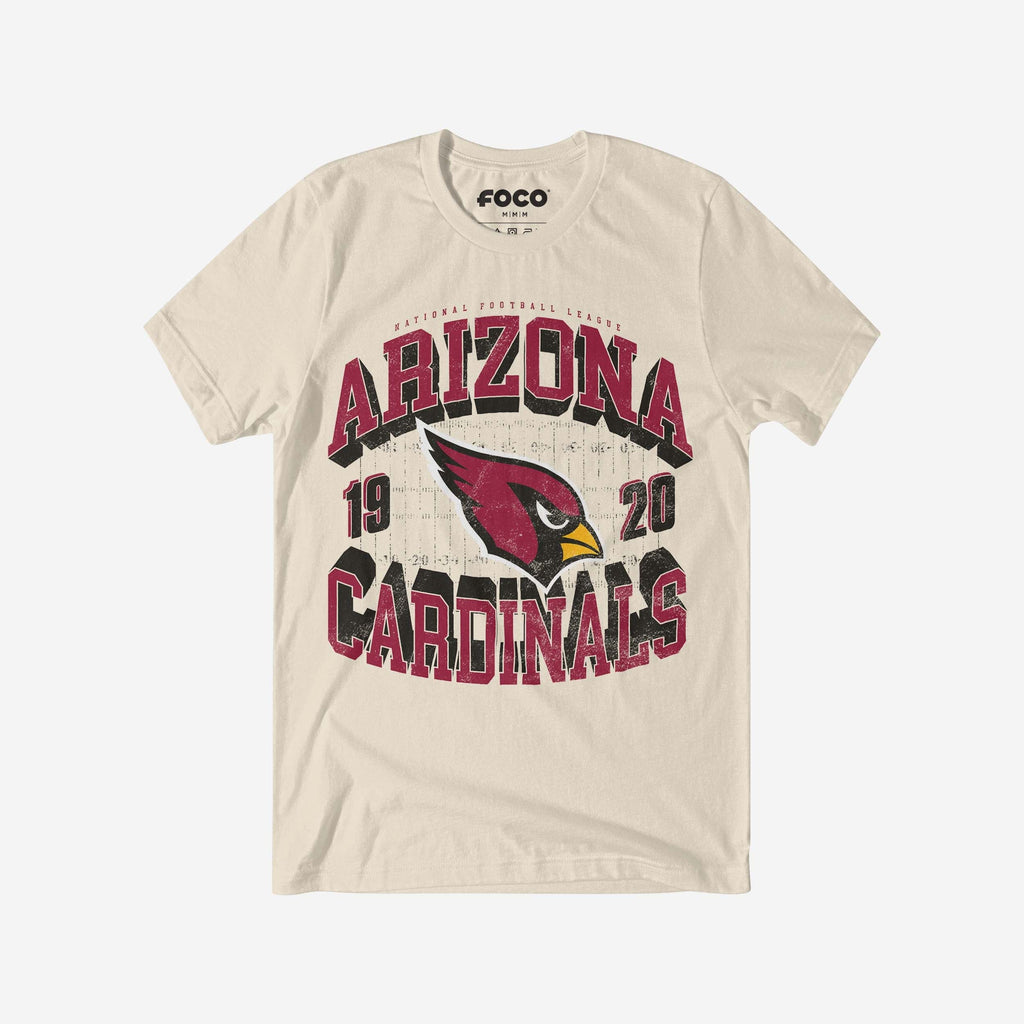 Arizona Cardinals Field Arched Wordmark T-Shirt FOCO S - FOCO.com