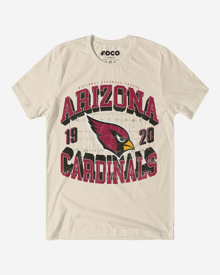 Arizona Cardinals Field Arched Wordmark T-Shirt FOCO S - FOCO.com