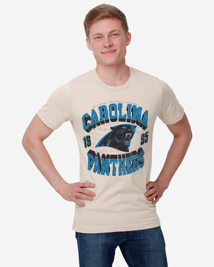 Carolina Panthers Field Arched Wordmark T-Shirt FOCO - FOCO.com