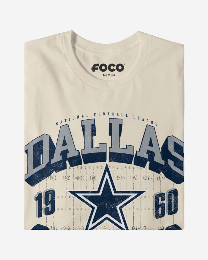 Dallas Cowboys Field Arched Wordmark T-Shirt FOCO - FOCO.com