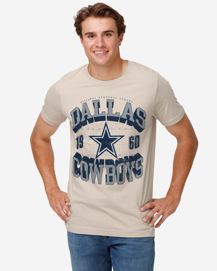 Dallas Cowboys Field Arched Wordmark T-Shirt FOCO - FOCO.com