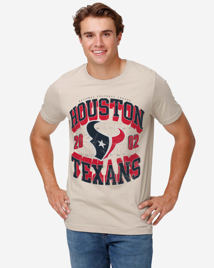 Houston Texans Field Arched Wordmark T-Shirt FOCO - FOCO.com