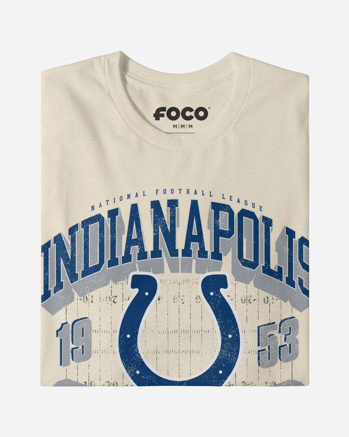 Indianapolis Colts Field Arched Wordmark T-Shirt FOCO - FOCO.com