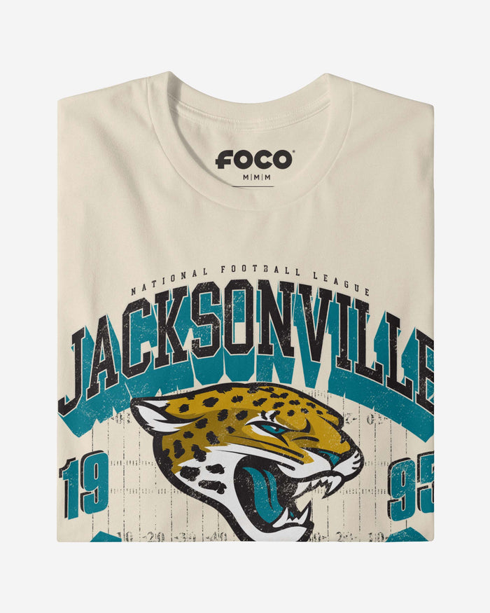 Jacksonville Jaguars Field Arched Wordmark T-Shirt FOCO - FOCO.com