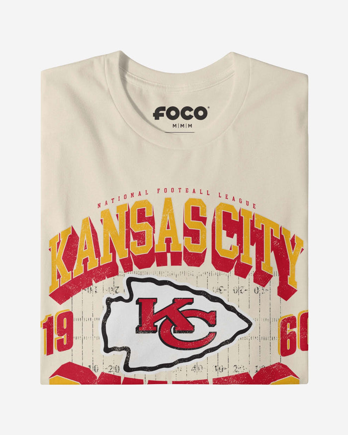 Kansas City Chiefs Field Arched Wordmark T-Shirt FOCO - FOCO.com