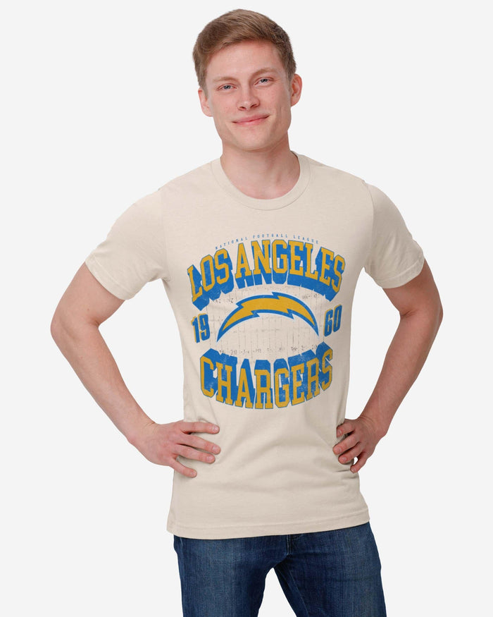 Los Angeles Chargers Field Arched Wordmark T-Shirt FOCO - FOCO.com