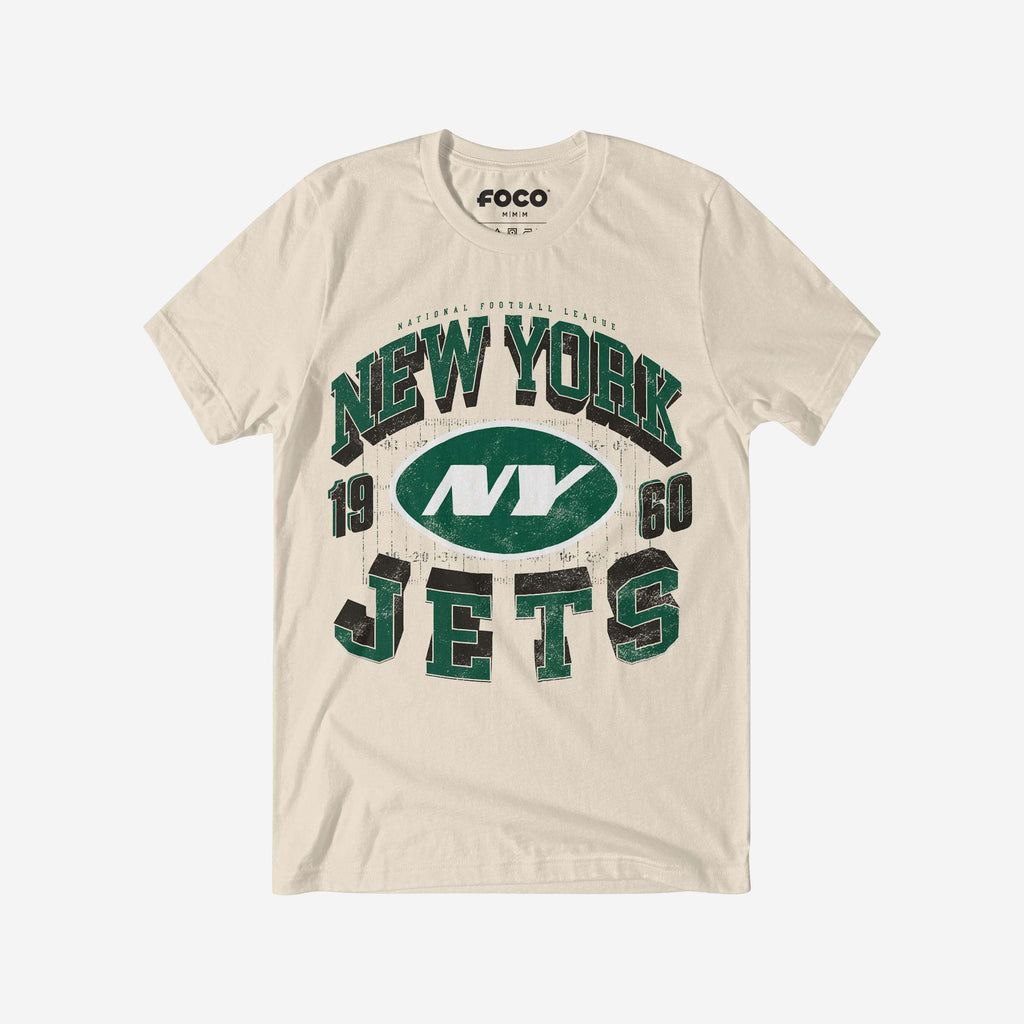 New York Jets Field Arched Wordmark T-Shirt FOCO S - FOCO.com