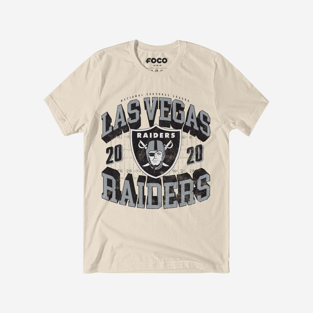 Las Vegas Raiders Field Arched Wordmark T-Shirt FOCO S - FOCO.com