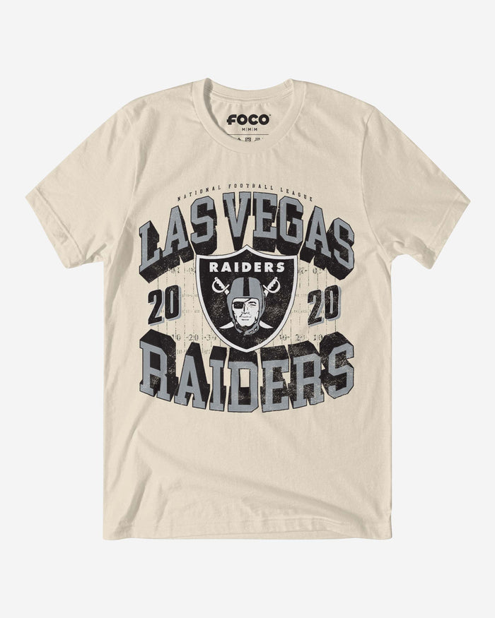 Las Vegas Raiders Field Arched Wordmark T-Shirt FOCO S - FOCO.com