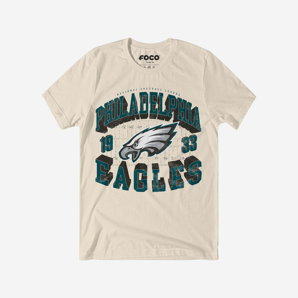 Philadelphia Eagles Field Arched Wordmark T-Shirt FOCO S - FOCO.com