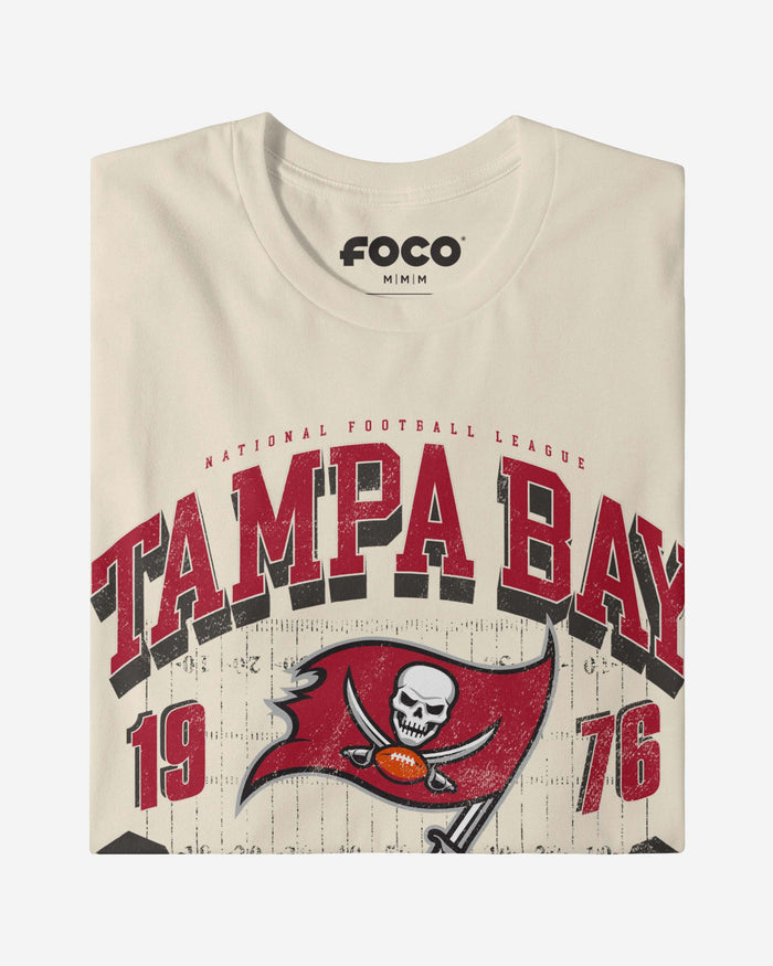 Tampa Bay Buccaneers Field Arched Wordmark T-Shirt FOCO - FOCO.com