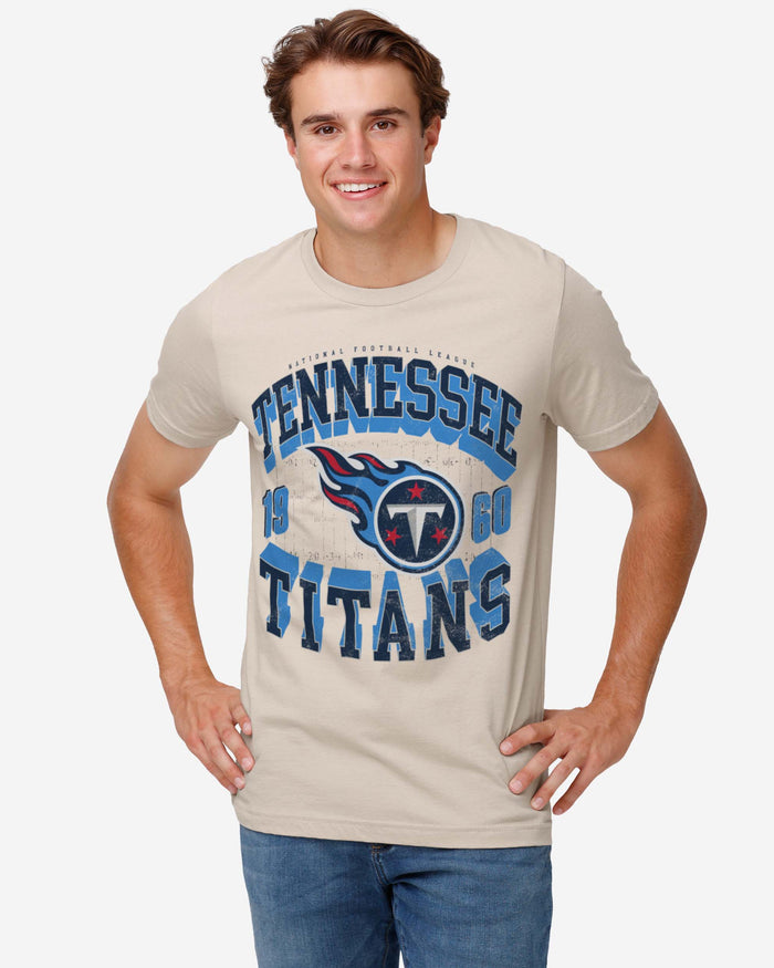 Tennessee Titans Field Arched Wordmark T-Shirt FOCO - FOCO.com