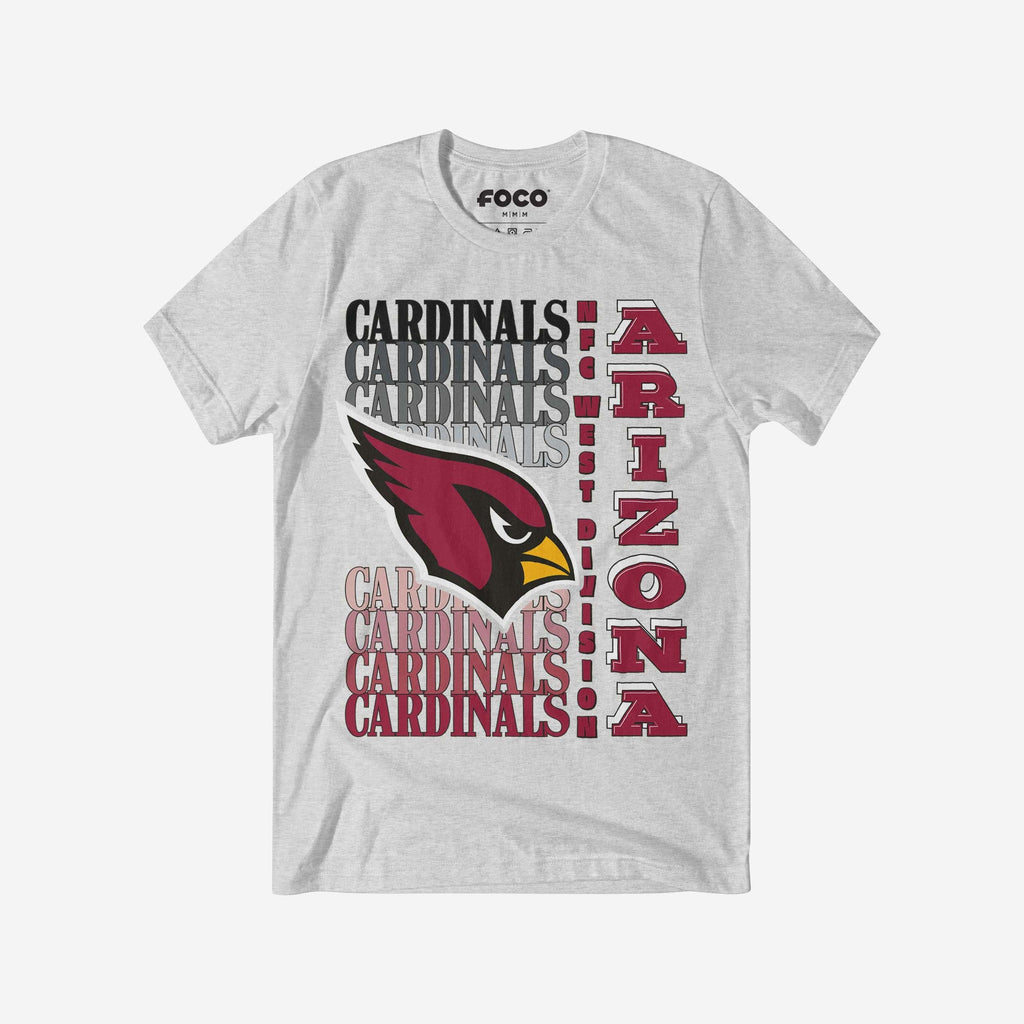 Arizona Cardinals Gradient Wordmark T-Shirt FOCO S - FOCO.com