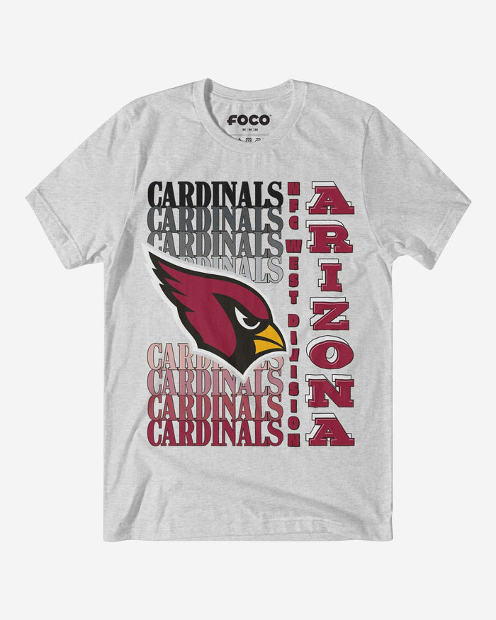 Arizona Cardinals Gradient Wordmark T-Shirt FOCO S - FOCO.com