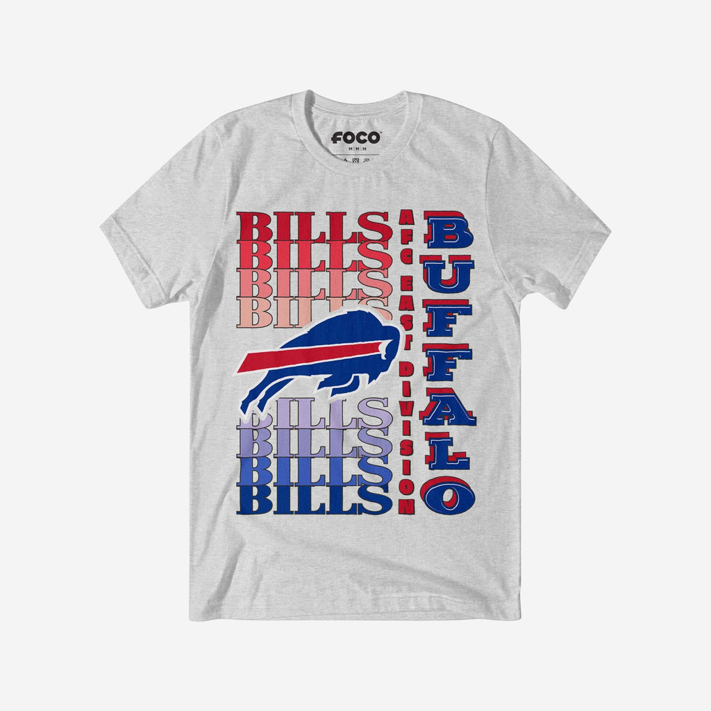 Buffalo Bills Gradient Wordmark T-Shirt FOCO S - FOCO.com