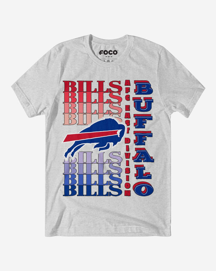 Buffalo Bills Gradient Wordmark T-Shirt FOCO S - FOCO.com